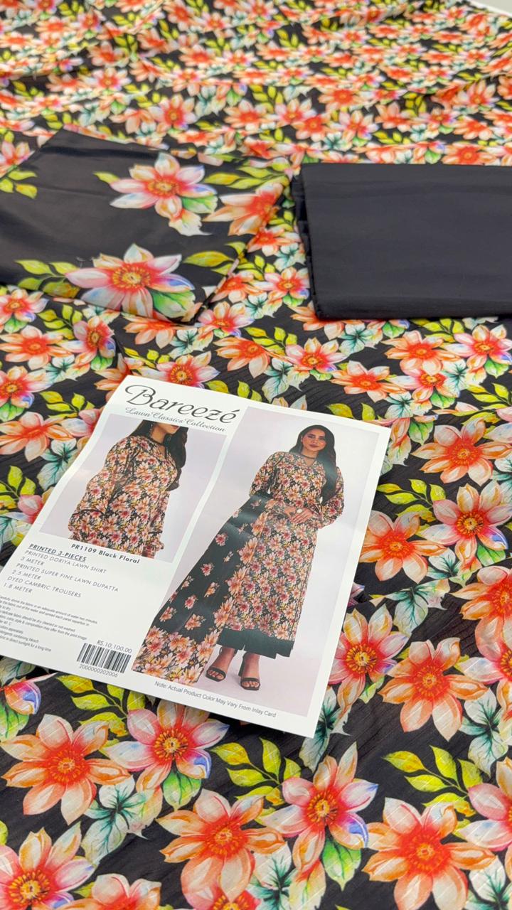 BAREEZE BANADORA LAWN 3 PC