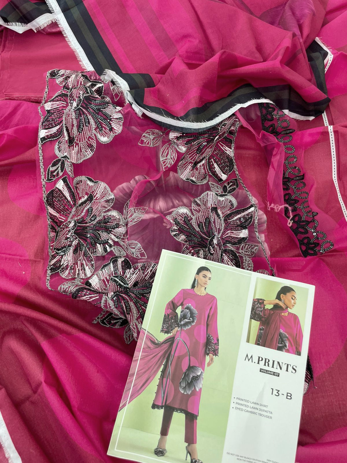 MARIA B LAWN LUXURY 3PC