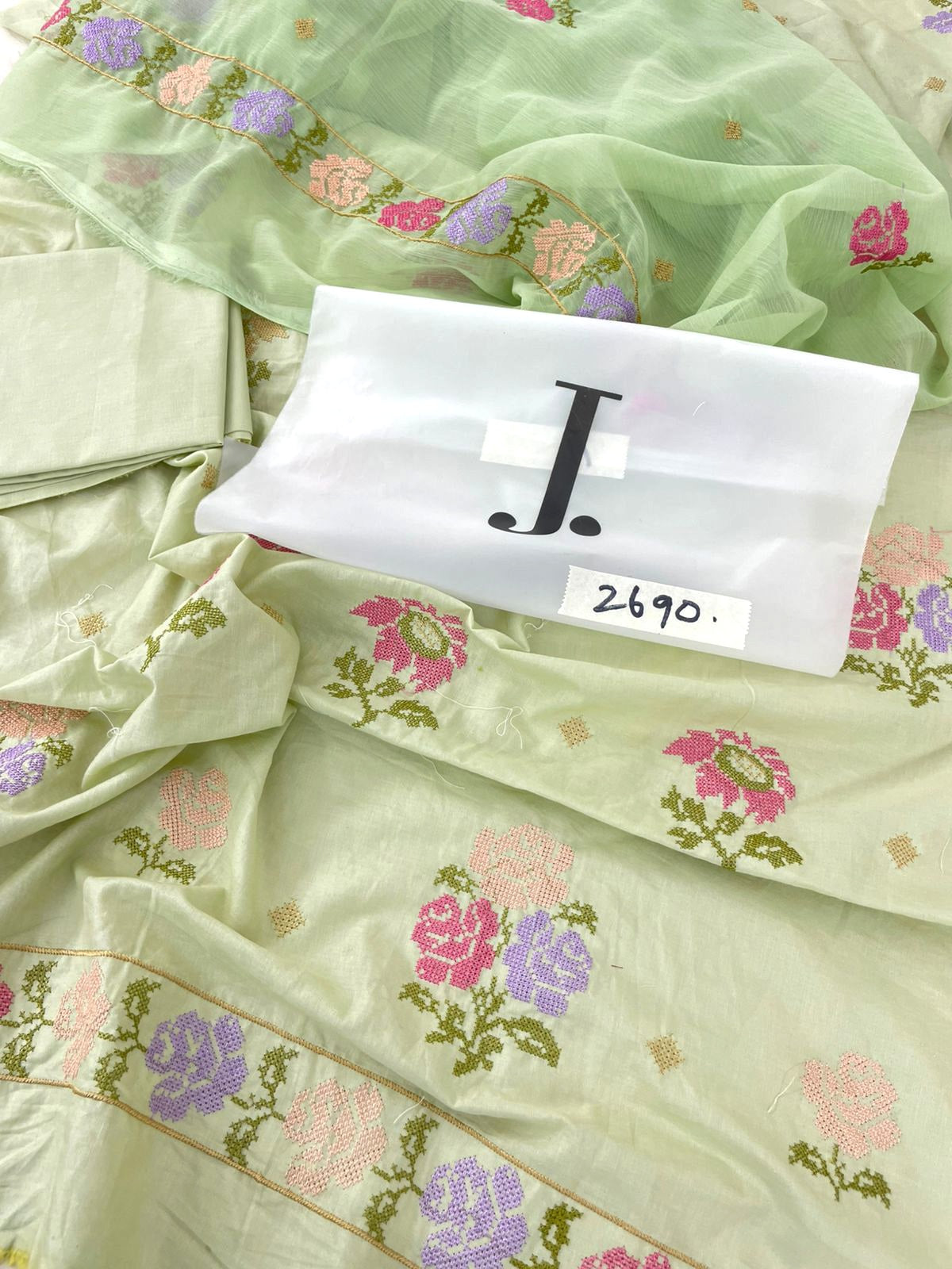 J. EMBROIDERED BFRESH 2 PC SHIRT DUPATTA