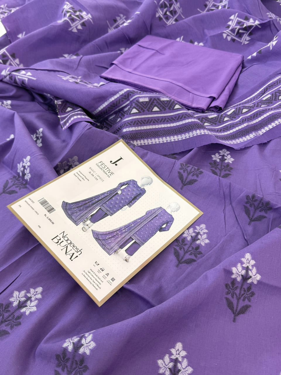 J. LAWN JACQUARD 3 PC