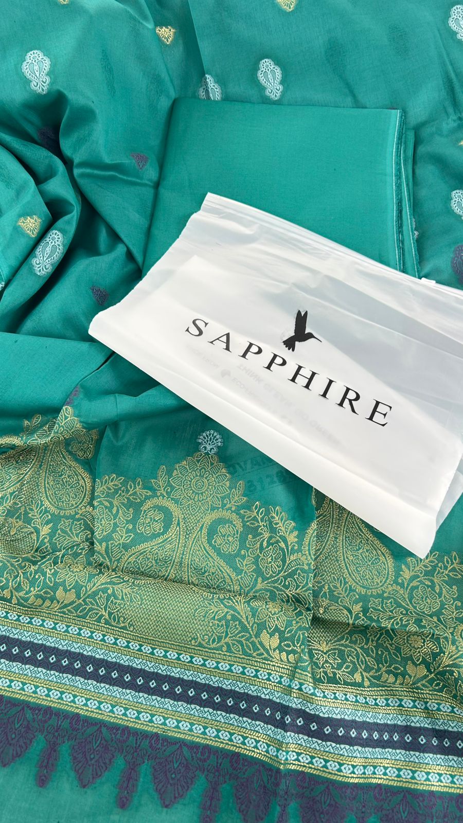 SAPPHIRE LAWN JACQUARD 3 PC