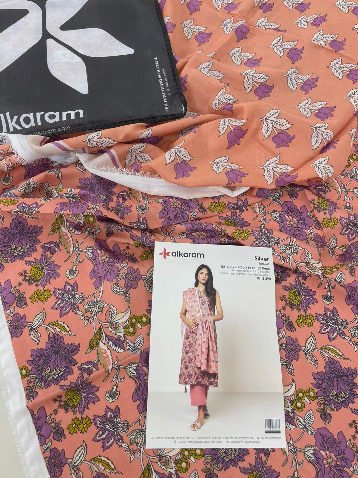 ALKARAM 2 PC LAWN SHIRT DUPATTA