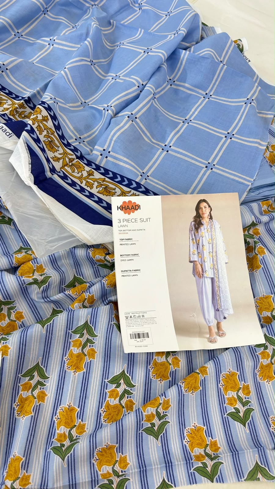 KHAADI LAWN 3 PC