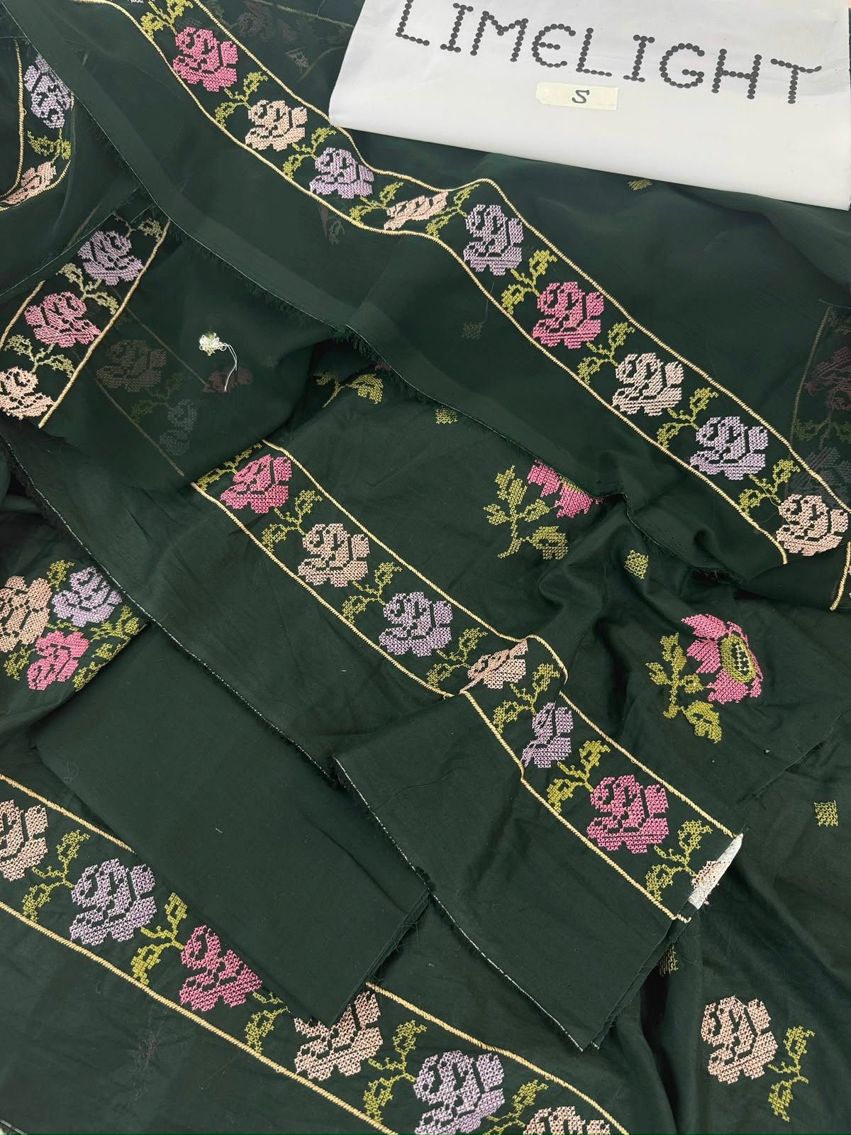 LIMELIGHT EMB 2 PC SHIRT DUPATTA
