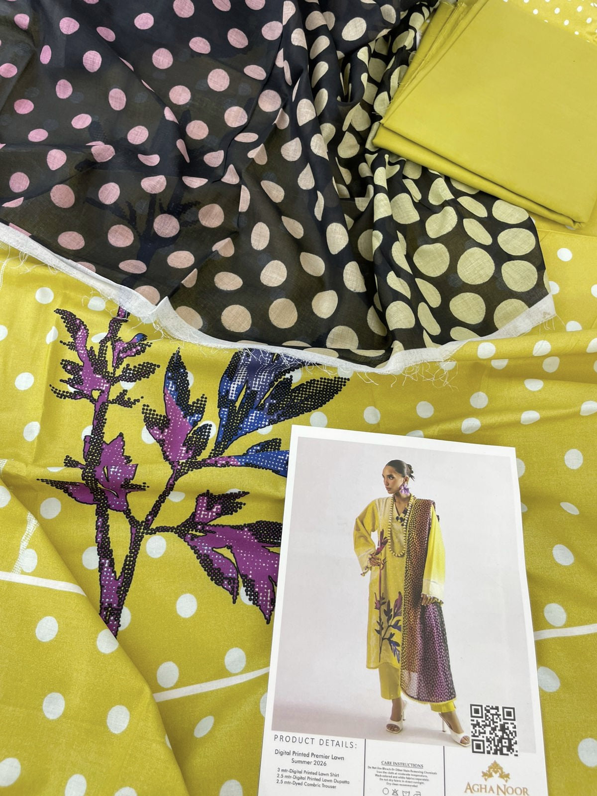 AGHA NOOR LAWN 3PC