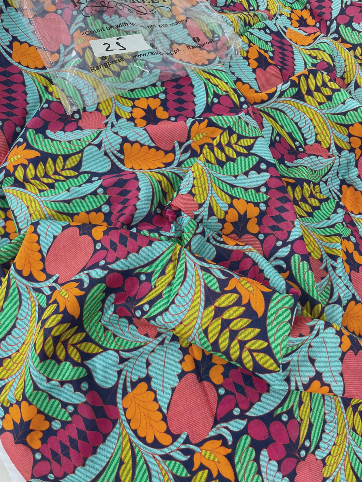 MIX BRAND ALLOVER LAWN 2 PC