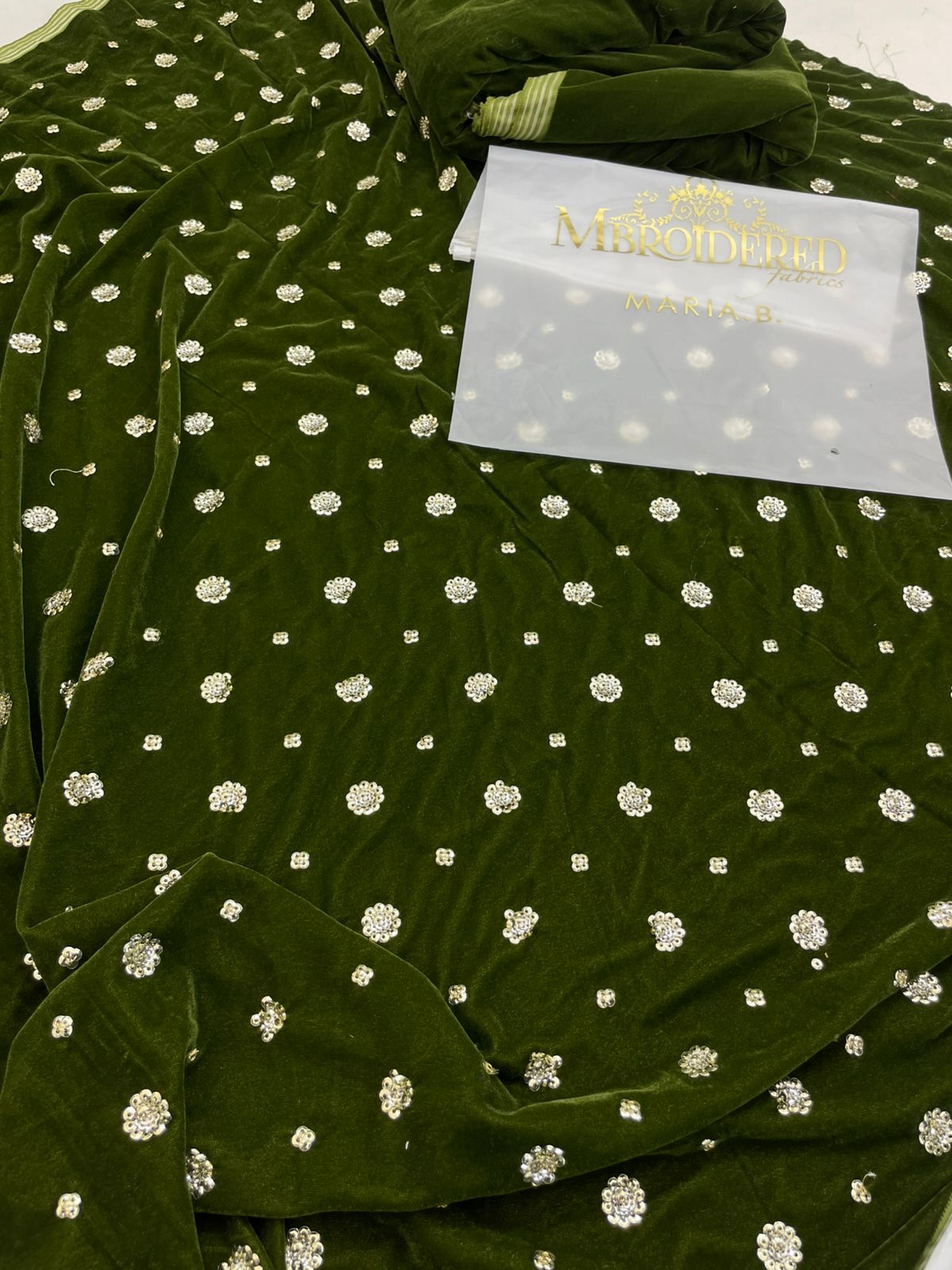 MARIA B VELVET EMB 2 PC