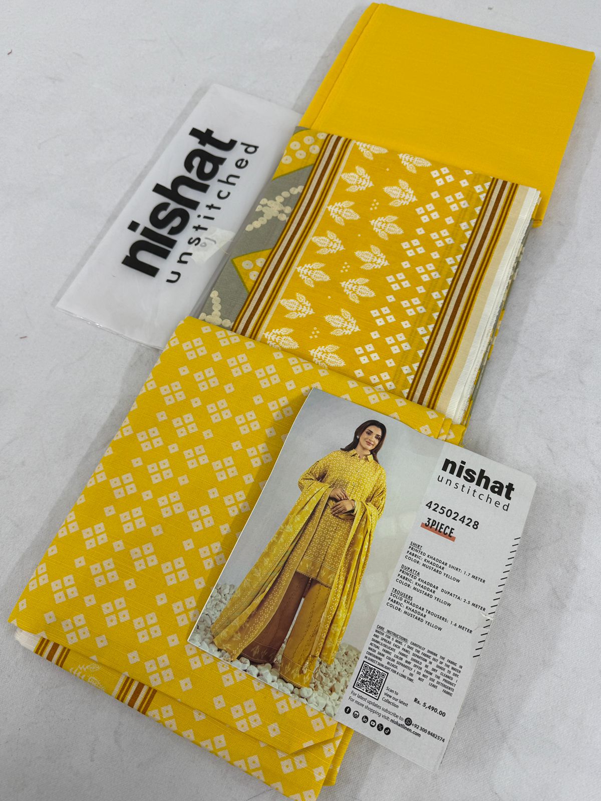 NISHAT KHADDAR 3 PC