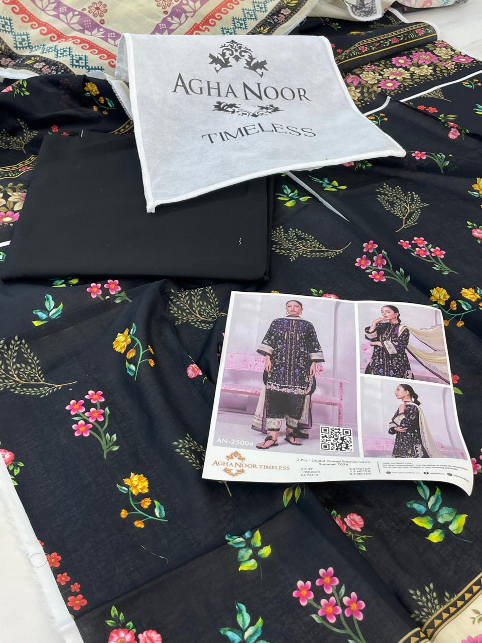 AGHA NOOR LAWN 3 PC