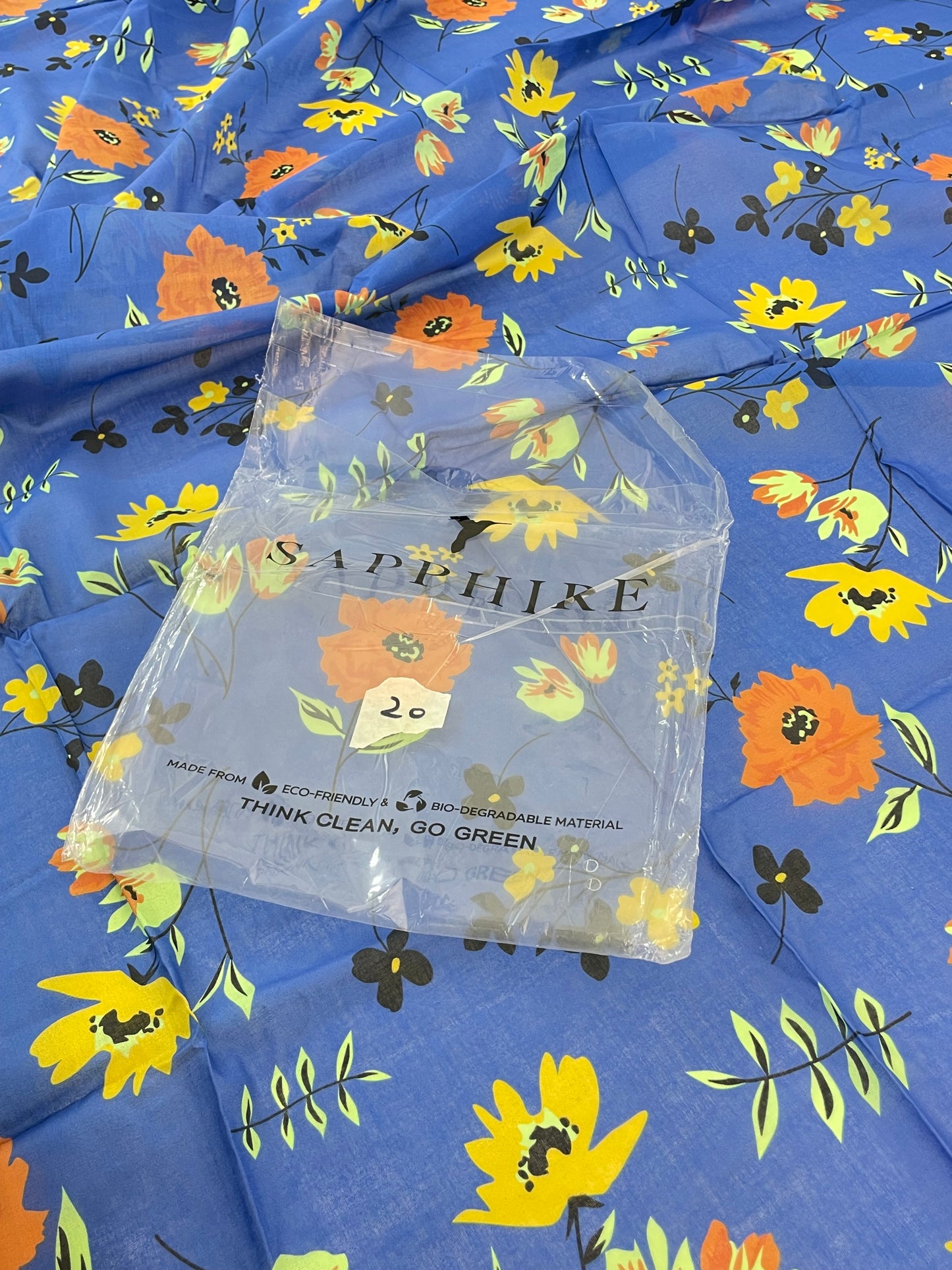 SAPPHIRE LAWN SHIRT TROUSER 2 PC