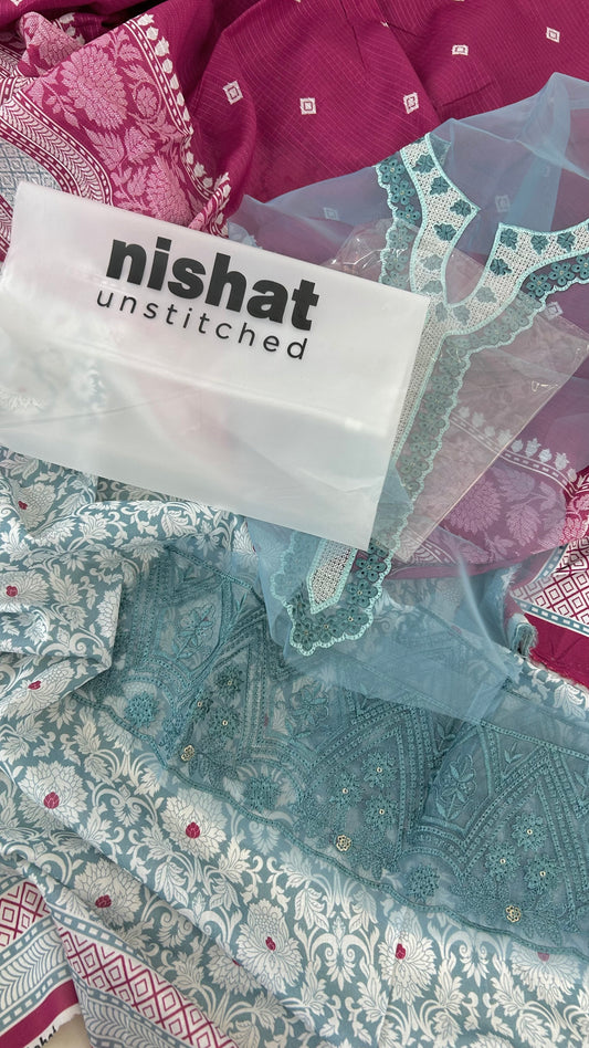 NISHAT EMB LAWN 3 PC