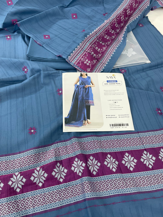 SAYA LAWN JACQUARD 3 PC