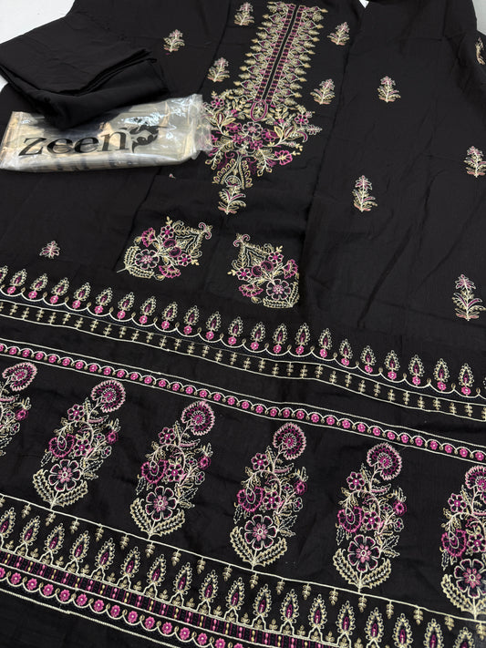 ZEEN KHADDAR EMB 2 PC SHIRT TROUSER