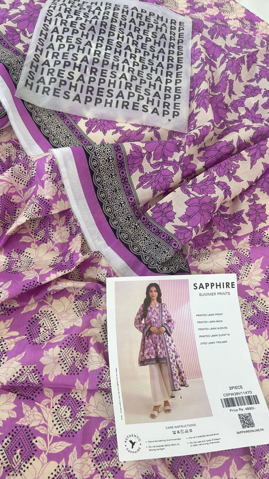 SAPPHIRE LAWN 3 PC