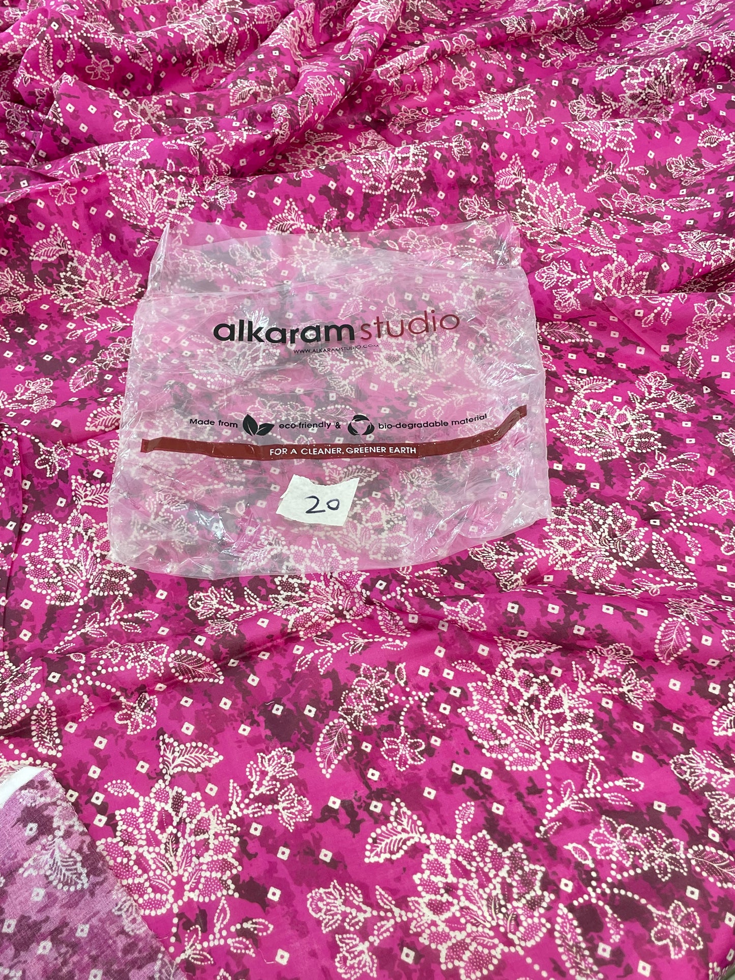 ALKARAM LAWN SHIRT TROUSER 2 PC