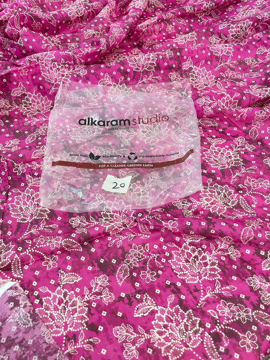 ALKARAM LAWN SHIRT TROUSER 2 PC