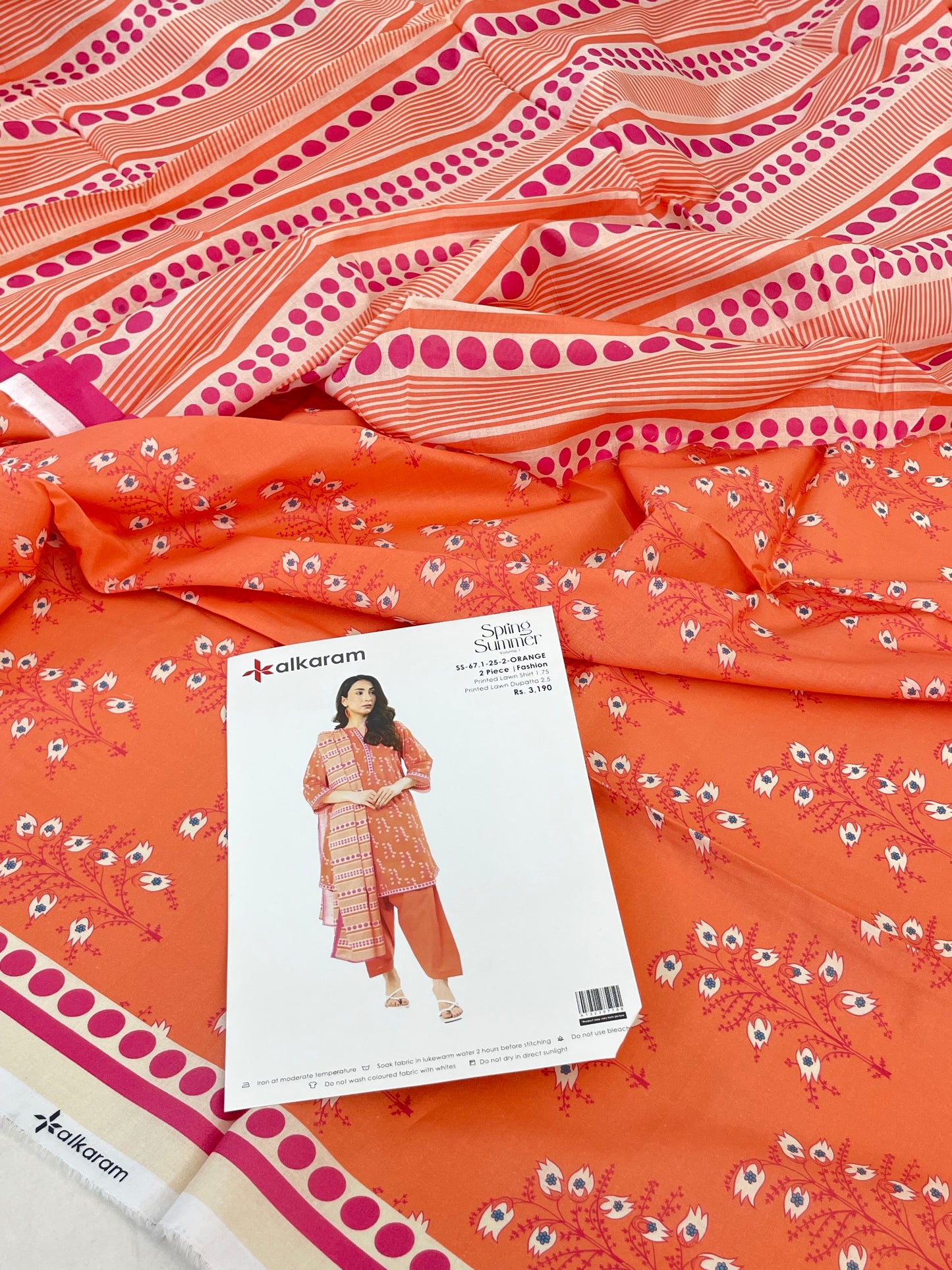 ALKARAM LAWN 2 PC SHIRT DUPATTA