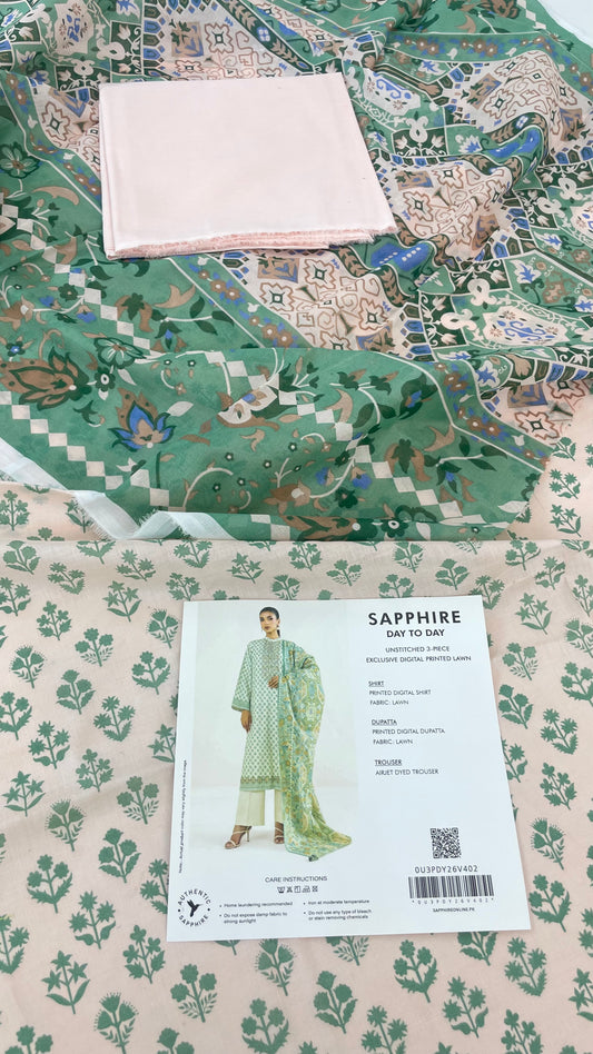 SAPPHIRE LAWN 3 PC