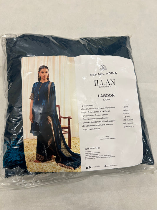 LAWN 3 PC EMB WITH CHIFFON EMB DUPATTA