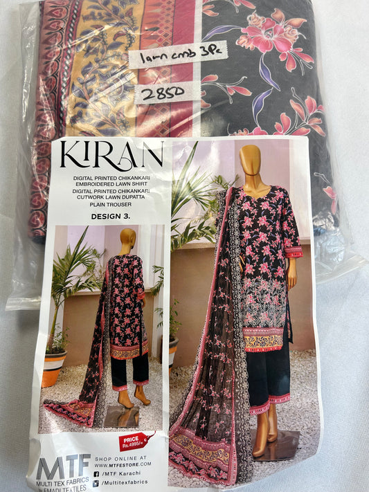 LAWN EMBROIDERED 3PC