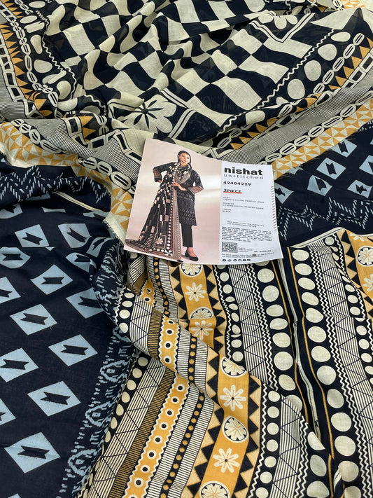 NISHAT LAWN 2 PC SHIRT DUPATTA