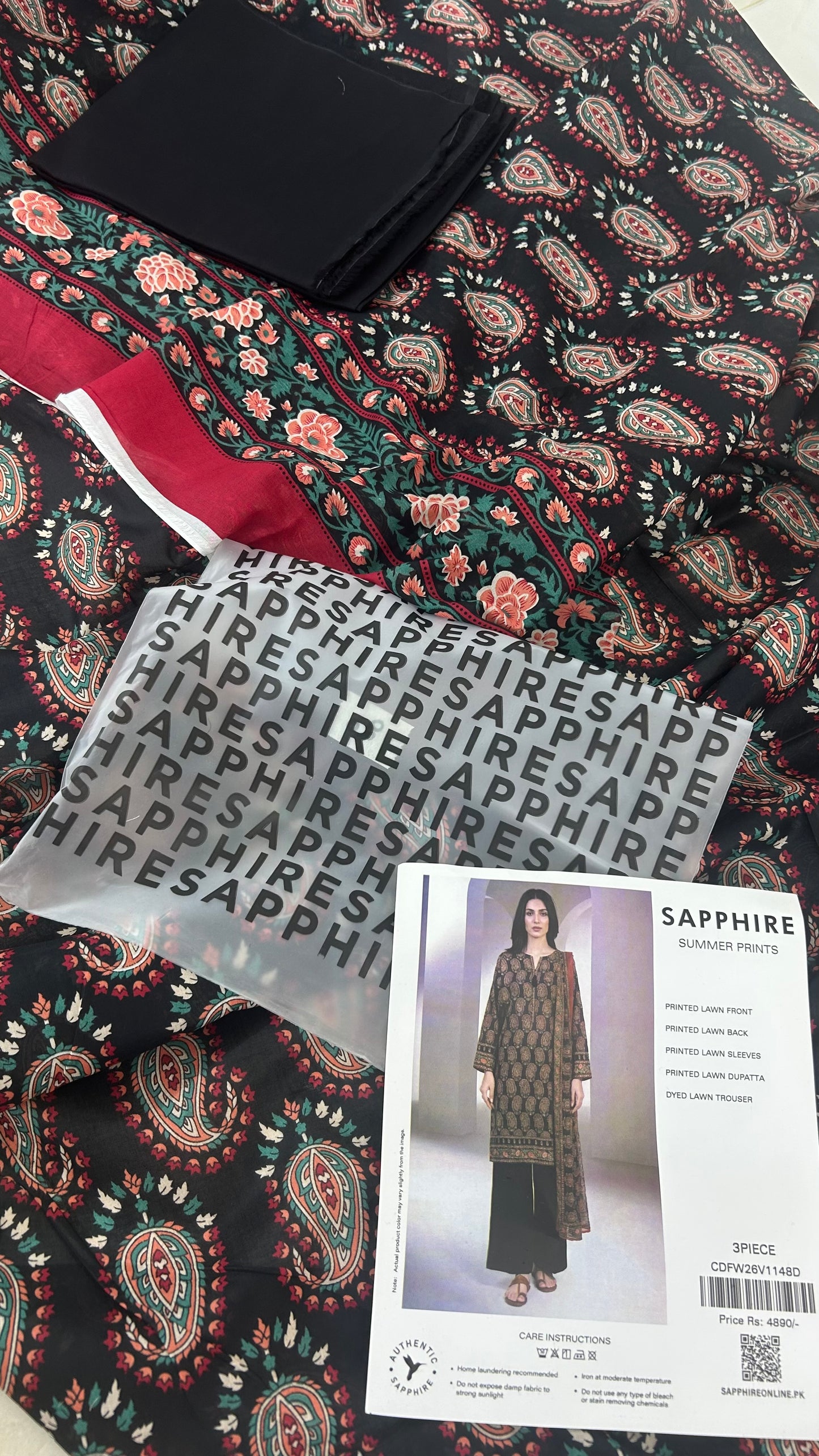 SAPPHIRE LAWN 3 PC