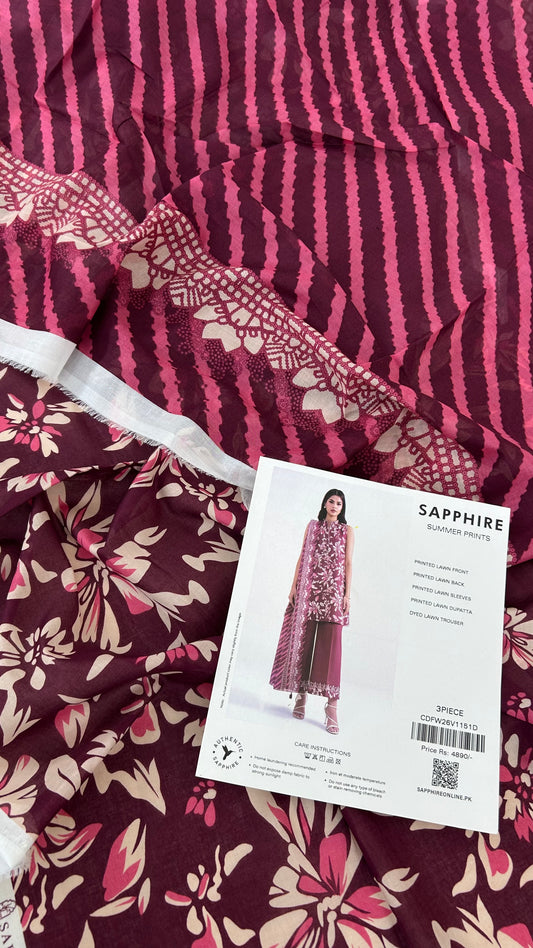SAPPHIRE LAWN 3 PC