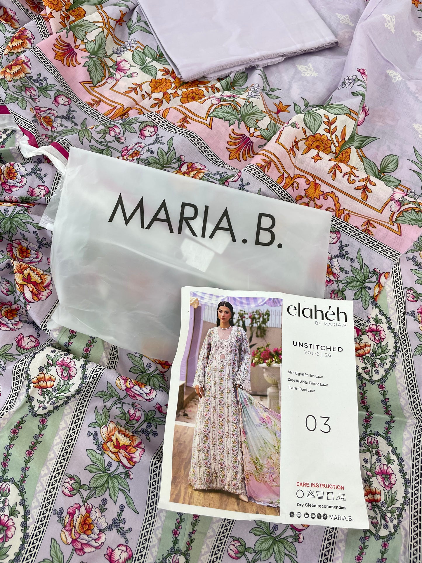 MARIA B LAWN 3PC