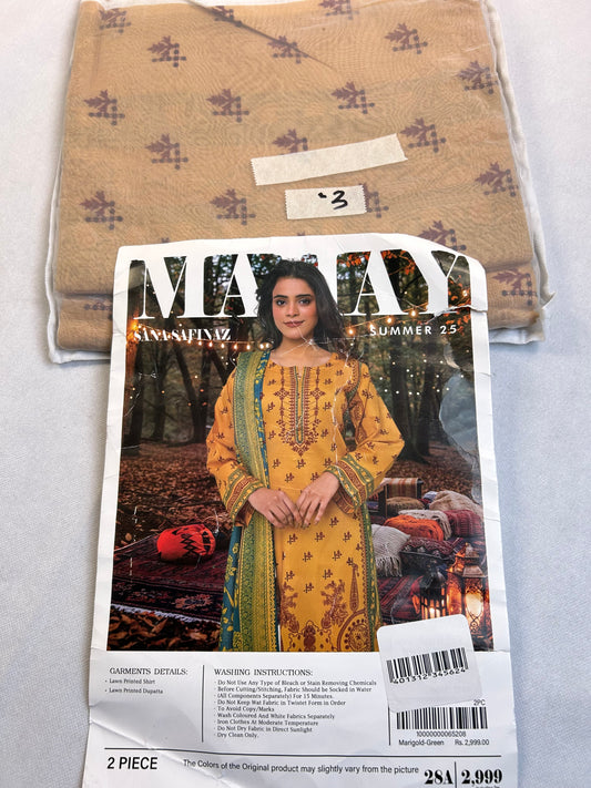 Lawn 2 pc shirt dupatta