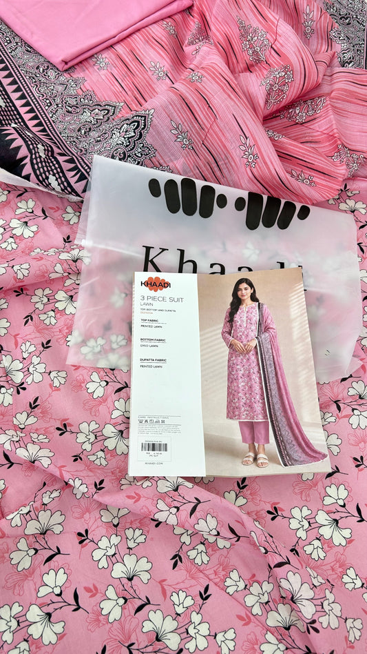 KHAADI LAWN 3 PC