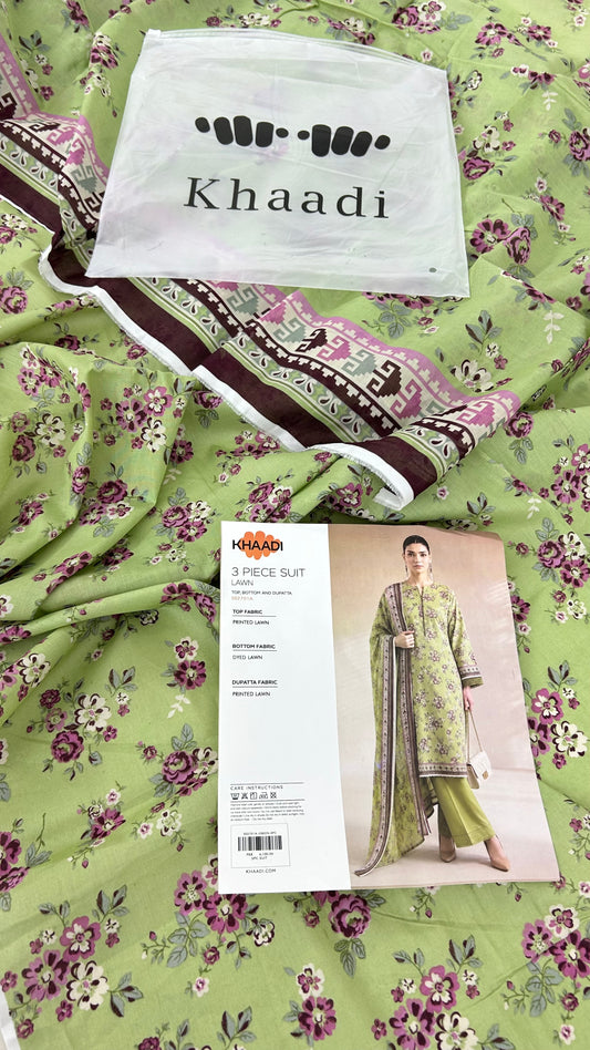 KHAADI LAWN 3 PC