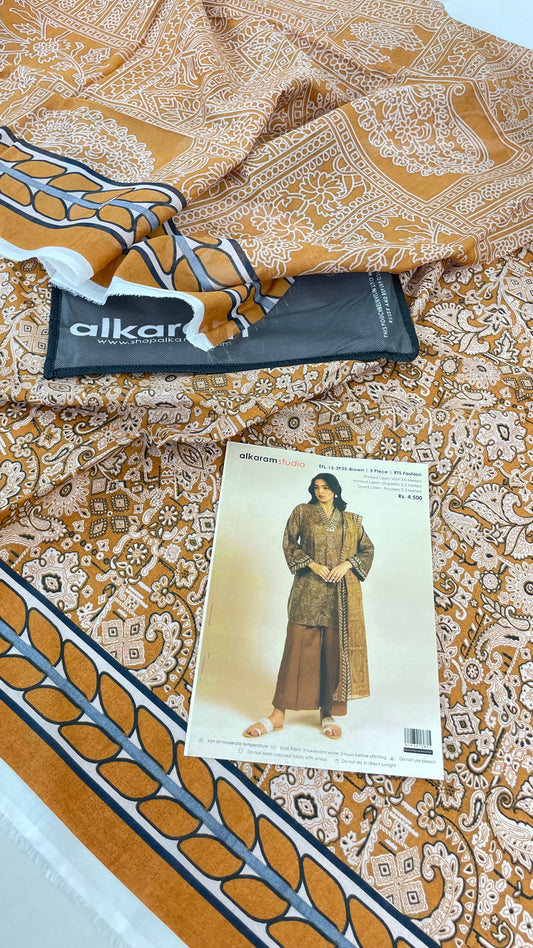 ALKARAM LAWN 3 PC