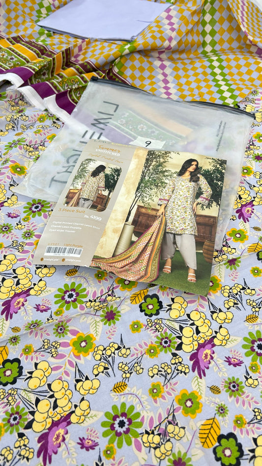 MIX BRAND LAWN 3 PC SALE