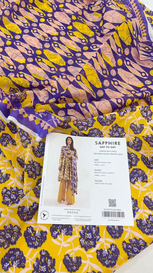SAPPHIRE LAWN 3 PC