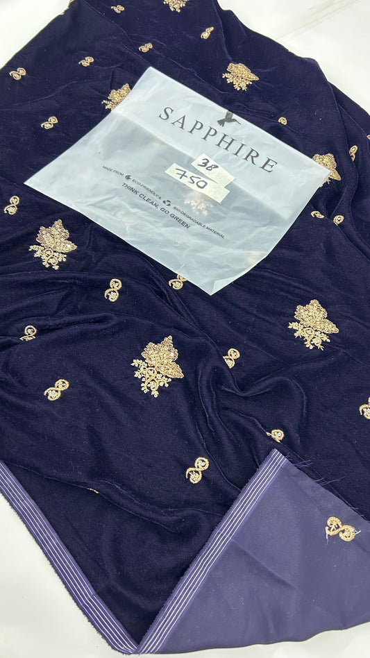 SAPPHIRE VELVET FRONT ONLY