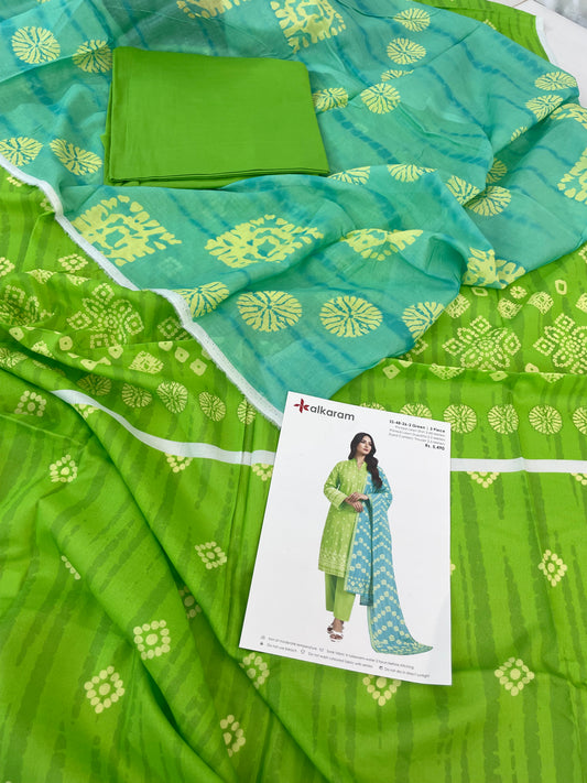 ALKARAM LAWN 3 PC