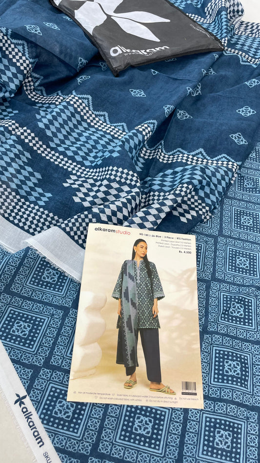 ALKARAM LAWN 3 PC