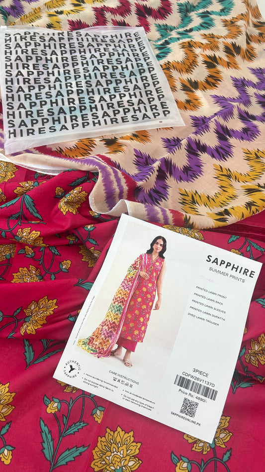 SAPPHIRE LAWN 3 PC