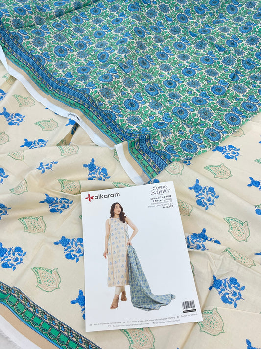 ALKARAM LAWN 2 PC SHIRT DUPATTA