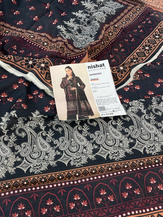 NISHAT LAWN 2 PC SHIRT DUPATTA