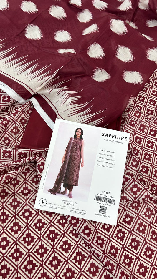 SAPPHIRE LAWN 3 PC