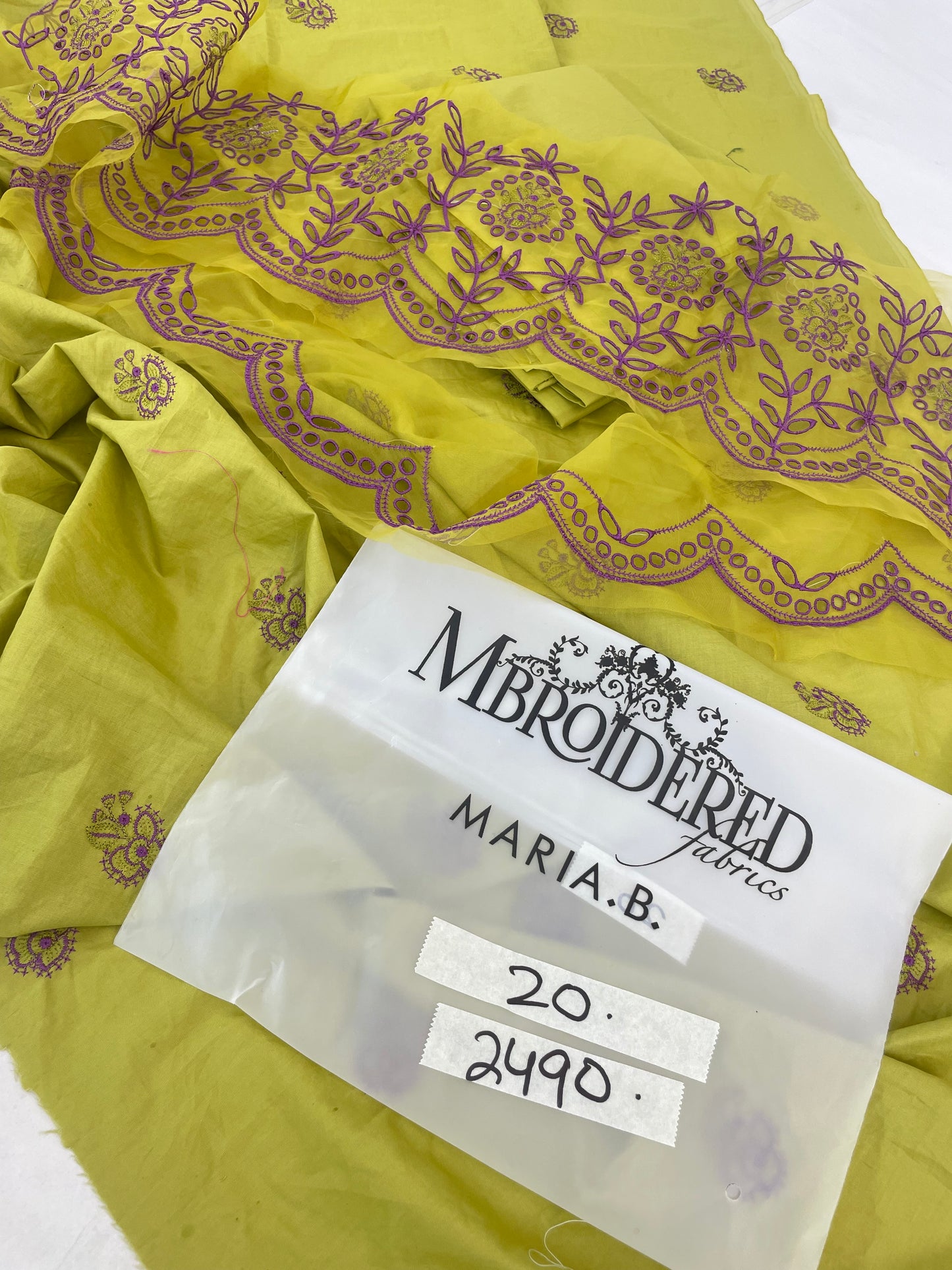 MARIA B EMB 2 PC LAWN SHIRT TROUSER