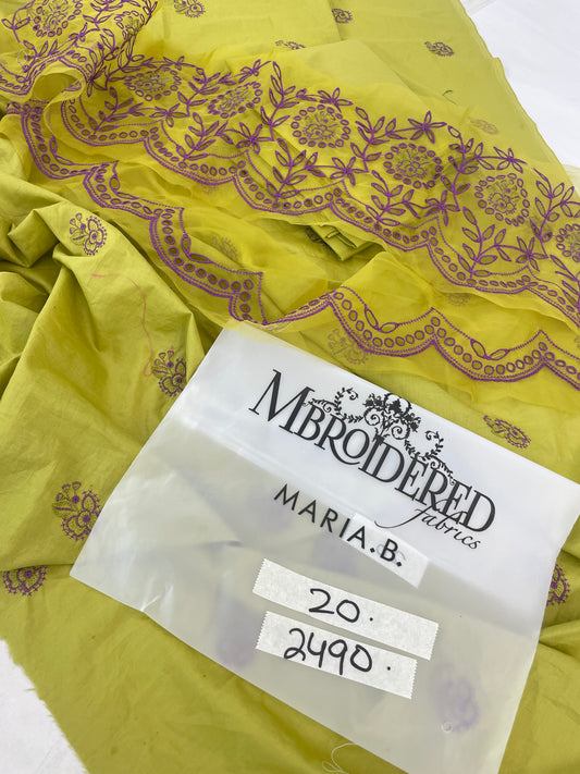 MARIA B EMB 2 PC LAWN SHIRT TROUSER
