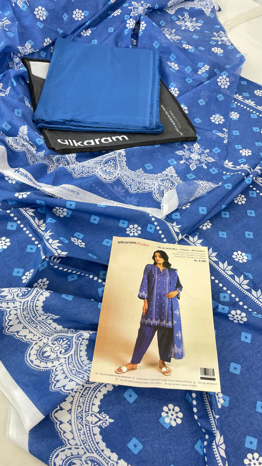 ALKARAM LAWN 3 PC