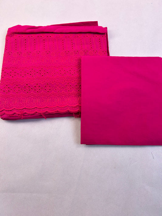 COTTON CHICKANKARI 2PC