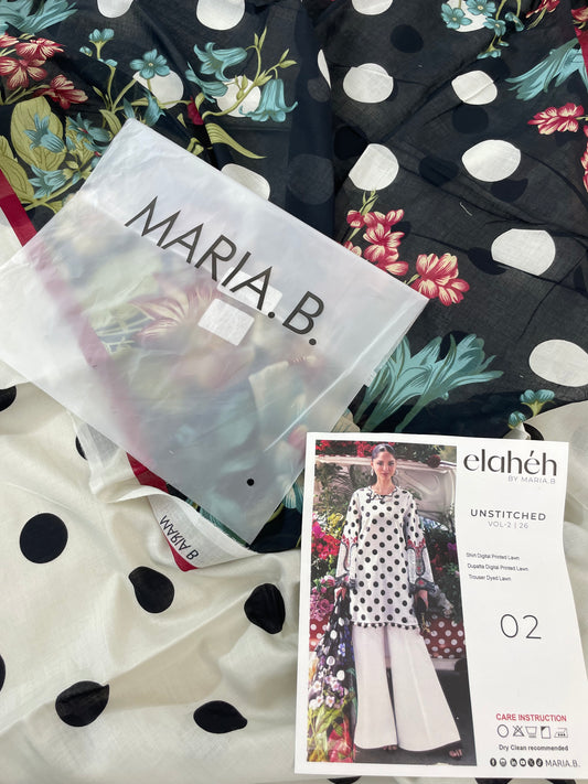MARIA B LAWN 3PC