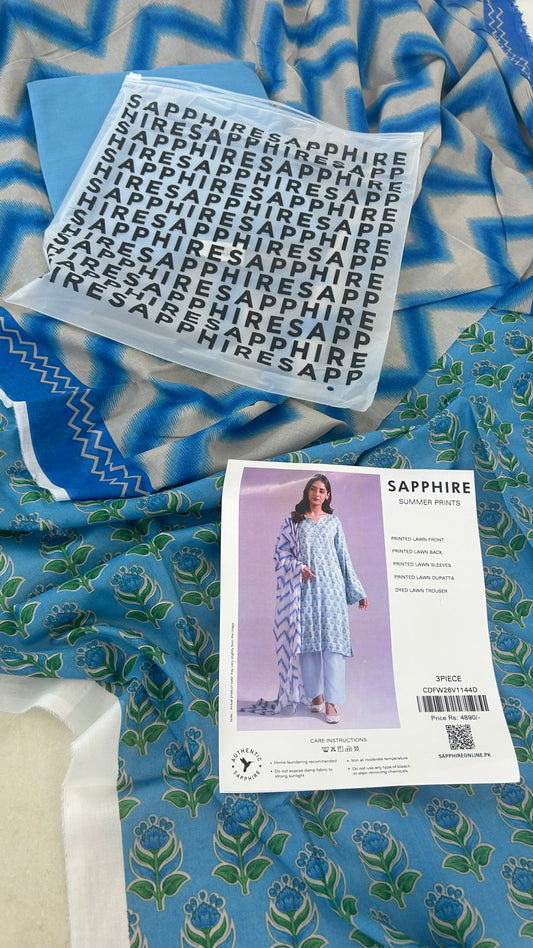 SAPPHIRE LAWN 3 PC