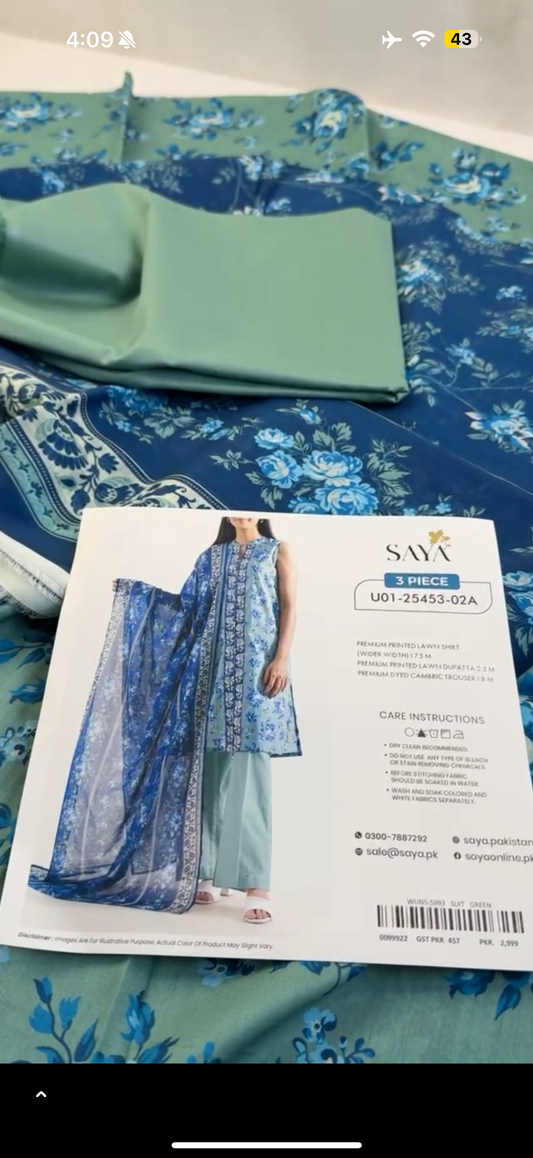 SAYA LAWN 3PC