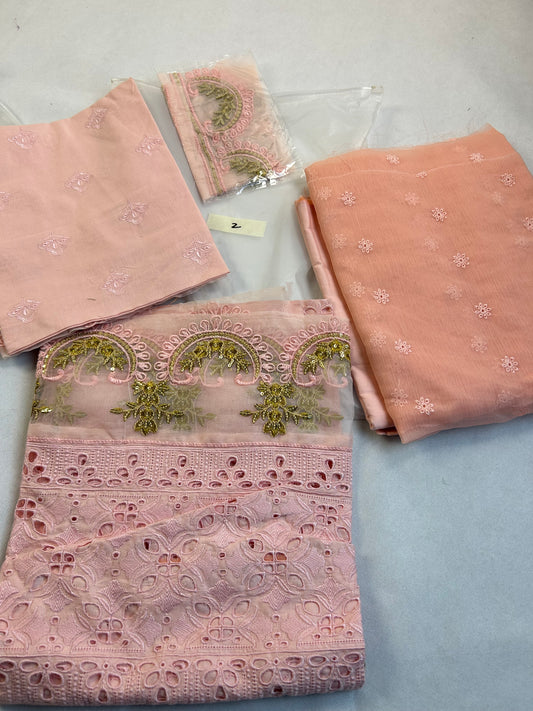 Lawn Chickankari 3 pc