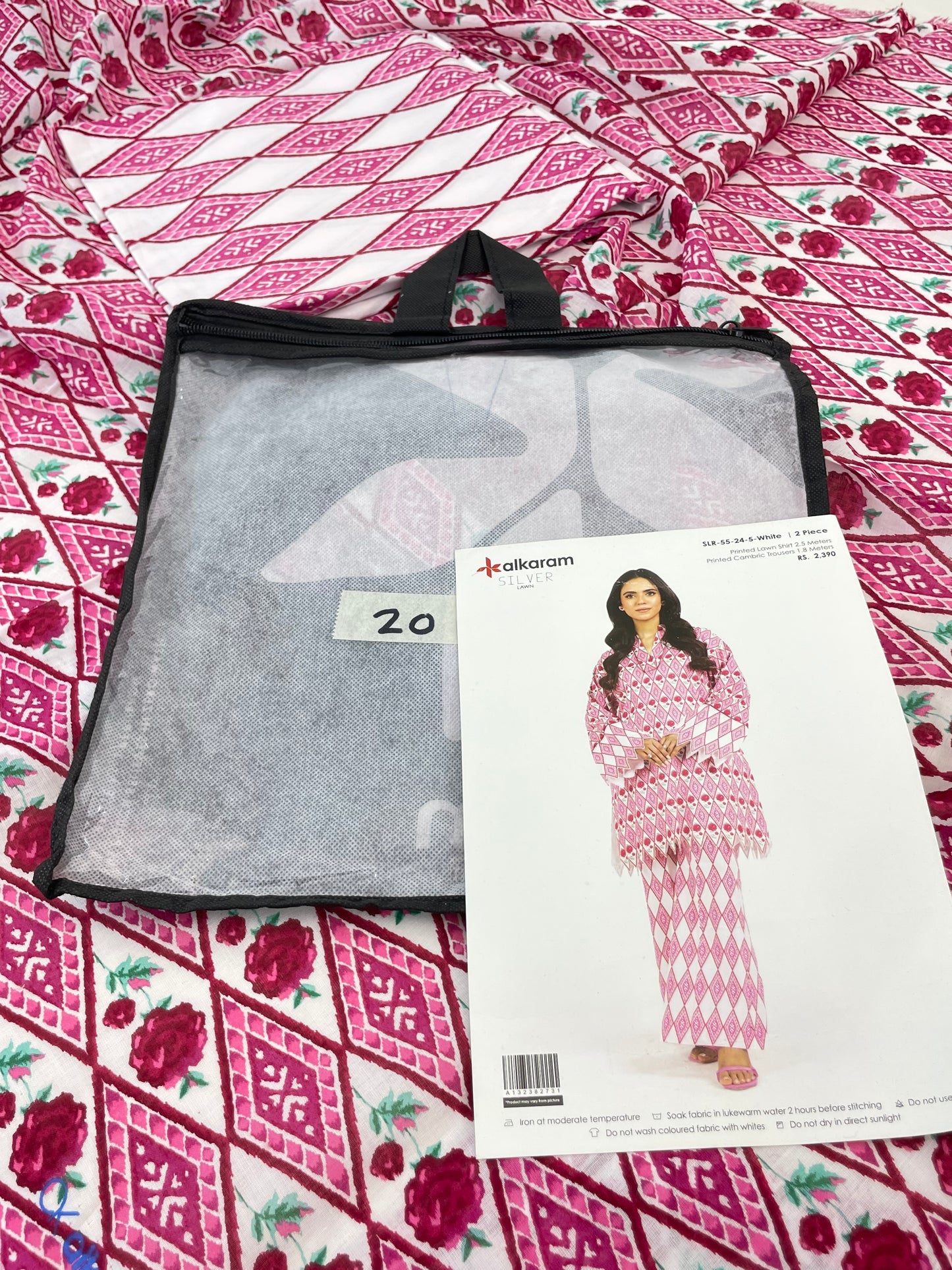 ALKARAM 2 PC SHIRT TROUSER LAWN